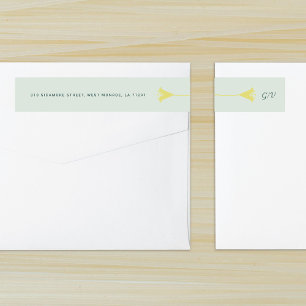 Kalligrafie-Monogramm Lilien-Hochzeit