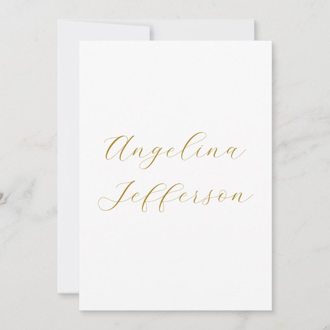 Kalligrafie Profi Elegant Goldfarbe (Vorderseite)