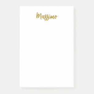 Kalligrafie Profi Elegant Goldfarbe Post-it Klebezettel