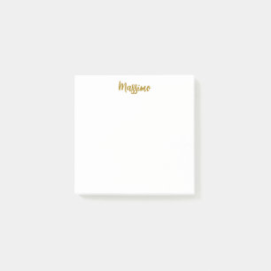 Kalligrafie Profi Elegant Goldfarbe Post-it Klebezettel