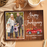 Kalligrafie Rustikales Holz Foto Thanksgiving Last