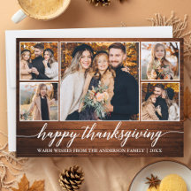 Kalligrafie Rustikales Holz Thanksgiving 5 Foto