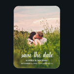 Kalligrafie Save the Date Wedding Foto Magnet<br><div class="desc">Kalligrafie Save the Date Wedding Foto Magnet</div>