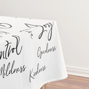 Kalligrafie Schrift Frucht des Geistes  Tischdecke