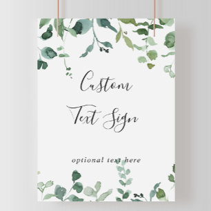 Kalligrafie-Schriftzug mit individuellem Text und  Poster