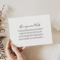 Kalligrafie Schwarz Weiß Hochzeitswunsch