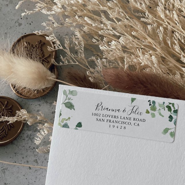 Kalligrafie Script Green Foliage Return (Von Creator hochgeladen)