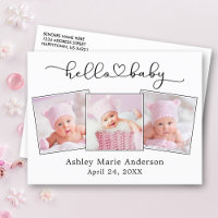Kalligrafie Script Heart 3 Foto Hello Baby