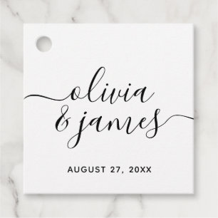 Kalligrafie-Script-Hochzeit Geschenkanhänger