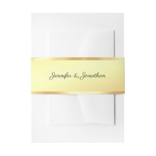 Kalligrafie Script Moderne Imitat Gold Template Einladungsbanderole
