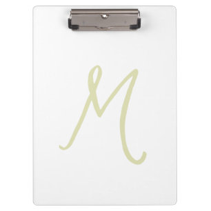 Kalligrafie Script Monogram Initial Modern Klemmbrett