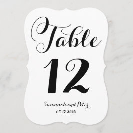 Kalligrafie-Script-Monogramm-Hochzeitsskripte-Tisc Einladung