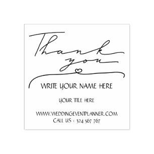 Kalligrafie Script Simple Business Vielen Dank Gummistempel