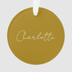 Kalligrafie-Skript Goldfarbe Benutzerdefinierter N Ornament