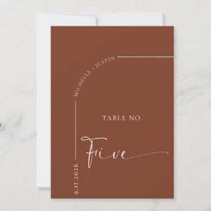 Kalligrafie-Tisch Hochzeitstischkarten Einladung
