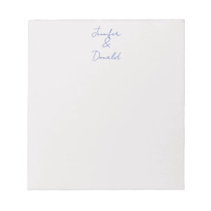 Kalligrafie trendige klassische einfache Vornamen Notizblock