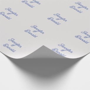 Kalligrafie trendige klassische persönliche Namen Geschenkpapier
