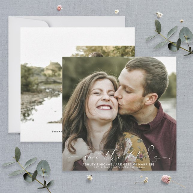 Kalligrafie Typografie Platz 2 Foto Hochzeit Save The Date (Von Creator hochgeladen)