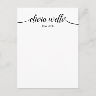 Kalligrafie-Typopografie Postkarte