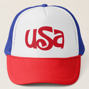 Kalligrafie "USA" Truckerkappe
