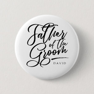 Kalligrafie Vater des Raumes elegant Button