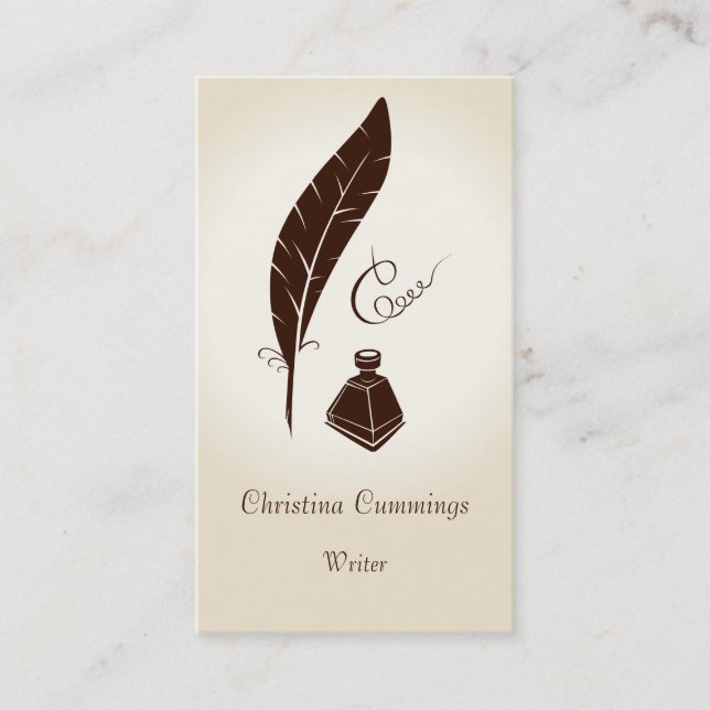 Kalligrafie-Visitenkarte Visitenkarte (Vorderseite)