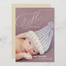 Kalligrafie Vollständiges Foto Geburtshilfeverkünd