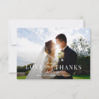 Kalligrafie weiße Schrift Hochzeit Dankeskarten