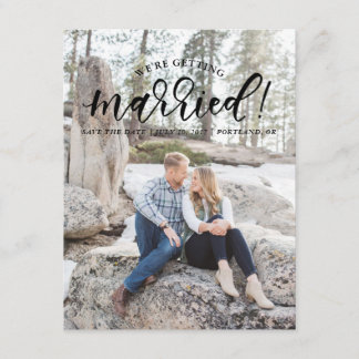 Kalligrafie Wir werden Save the Date heiraten