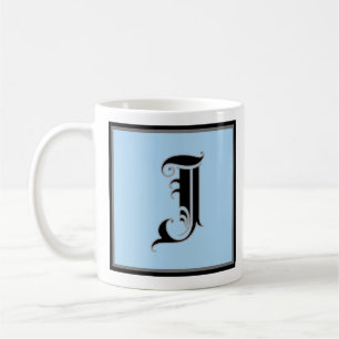 Kalligrafische Hauptstadt Letter J Kaffeetasse