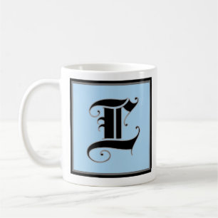 Kalligrafische Hauptstadt Letter L Kaffeetasse