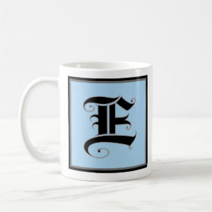 Kalligrafischer Großbuchstabe E Kaffeetasse