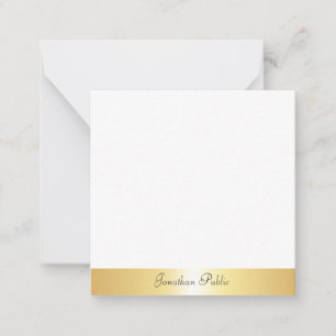 Kalligrafischer Skriptname Goldvorlage Mitteilungskarte