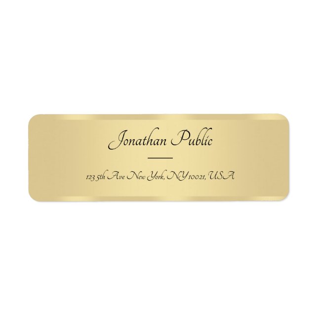 Kalligrafisches Skripttext-Imitate Gold-Template-E (Vorne)