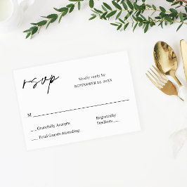 Kalligraphie 8 UAWG RSVP Karte