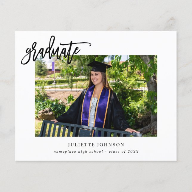 Kalligraphie-Ankündigung für das zweite Foto Flyer (Vorne)