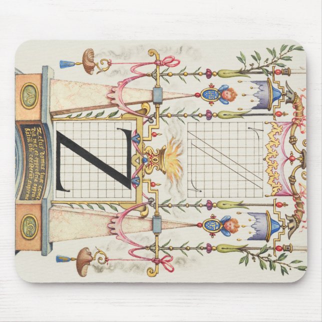 KALLIGRAPHIE ANTIQUE ALPHABET Z MOUSEPAD (Vorne)