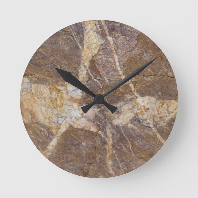 Kalligraphie auf Stein Runde Wanduhr (Vorderseite)