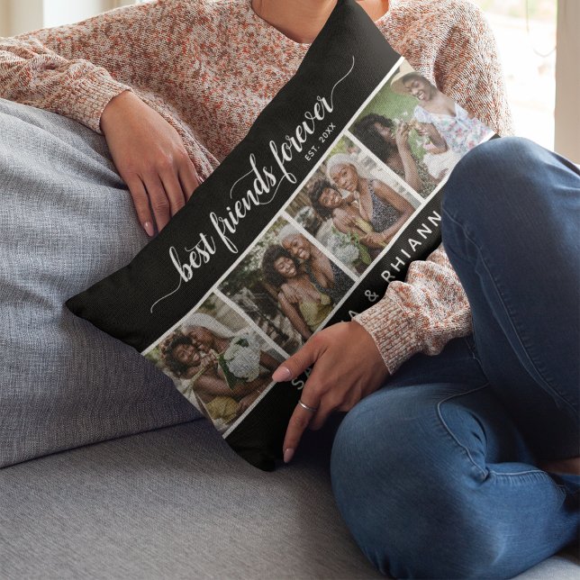 Kalligraphie Die besten Freunde für immer FotoColl Lendenkissen (Von Creator hochgeladen)