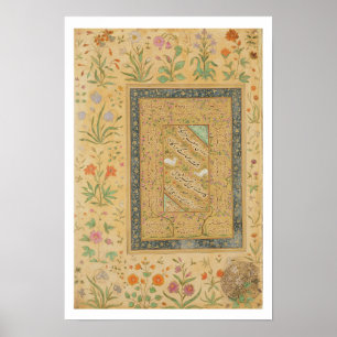 Kalligraphie durch das iranische Vorlagenali Poster