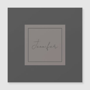 Kalligraphie Elegant Schlicht Einfache Bezeichnung Magnetkarte