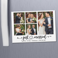 Kalligraphie Herz 5 Foto Nur verheiratete Magnet-K