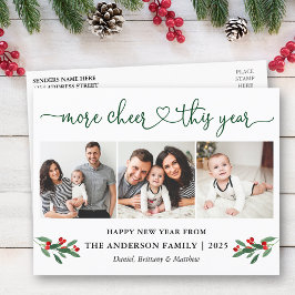 Kalligraphie Herz mehr Cheer Holly 3 Foto Postkarte