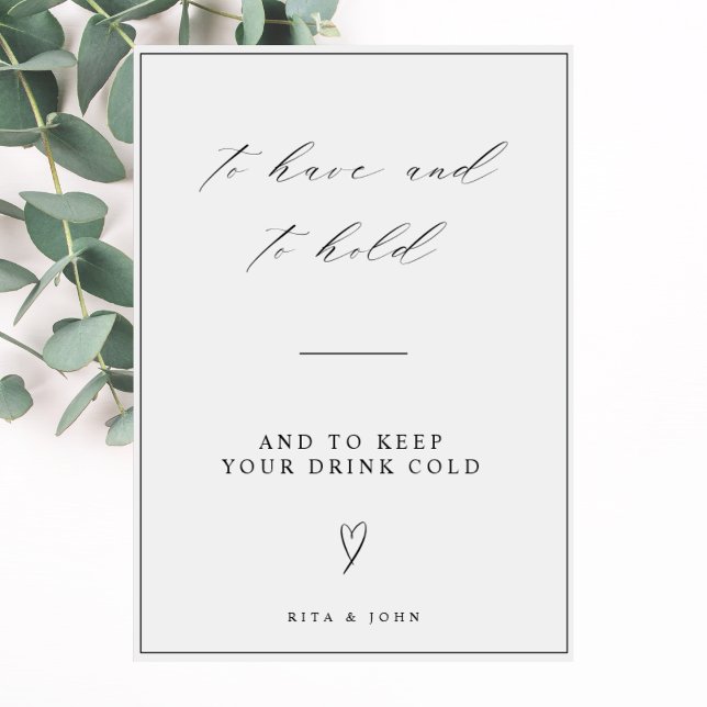 Kalligraphie Hochzeit zu haben und trinken Zeichen Poster (Von Creator hochgeladen)