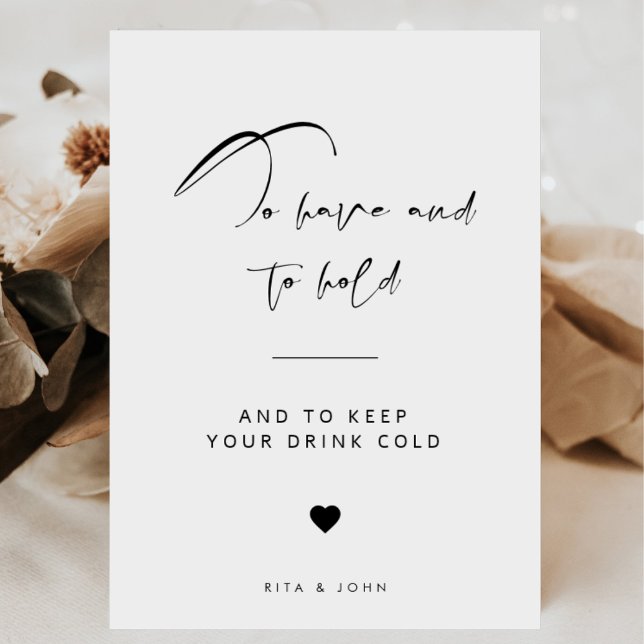 Kalligraphie Hochzeit zu haben und trinken Zeichen Poster (Von Creator hochgeladen)