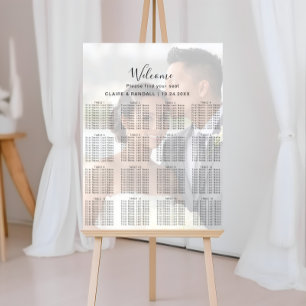 Kalligraphie Hochzeitstabelle Poster