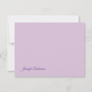 Kalligraphie Pastel Thistle Pink Personalisierter  RSVP Karte