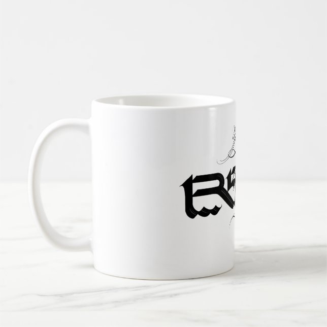 Kalligraphie-Rebell-Becher Kaffeetasse (Links)