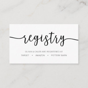 Kalligraphie-Register-Karte Begleitkarte