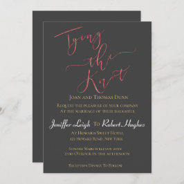 Kalligraphie Rose Gold binden an die Hochzeit des Einladung